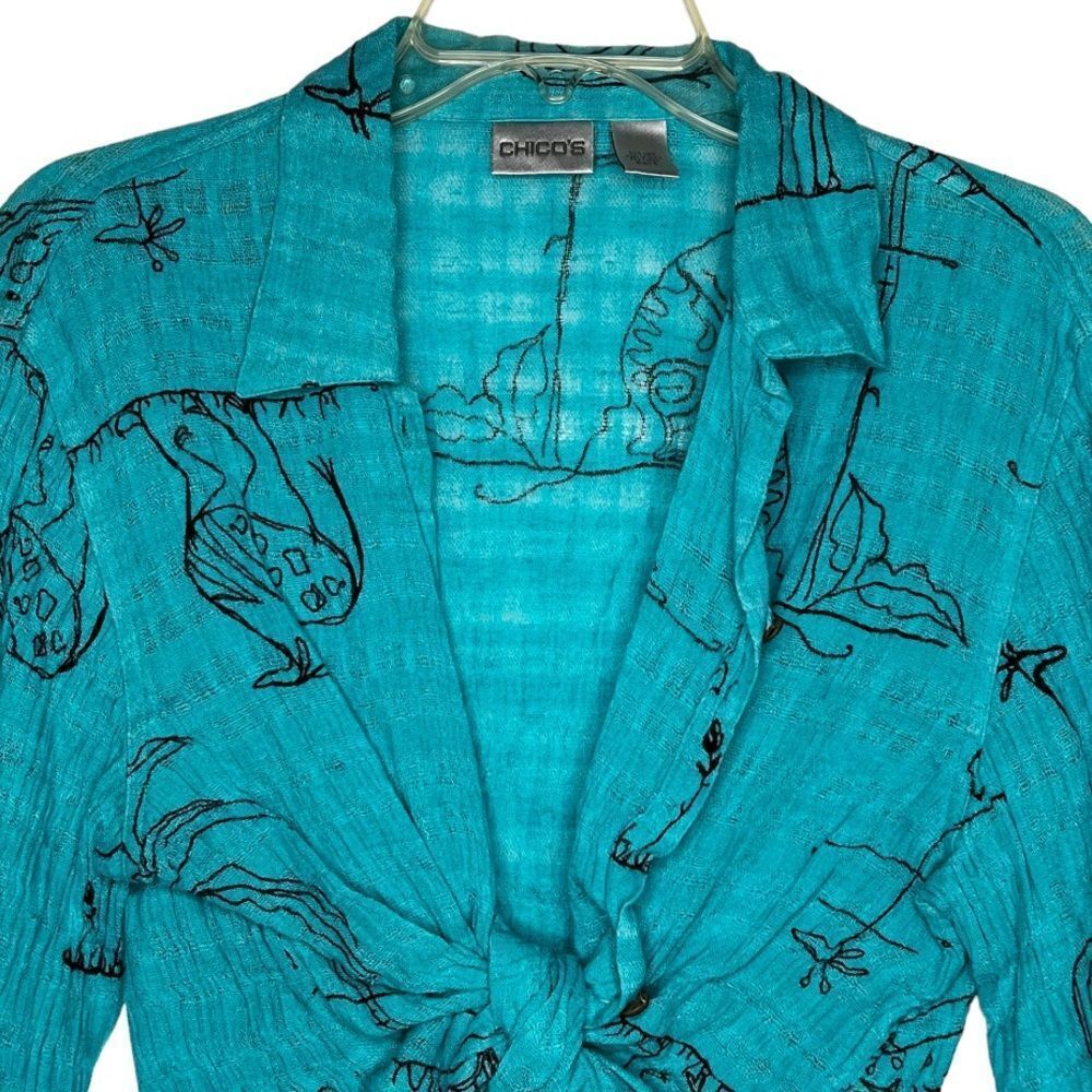 Chico's Linen Top - Picture 2 of 6